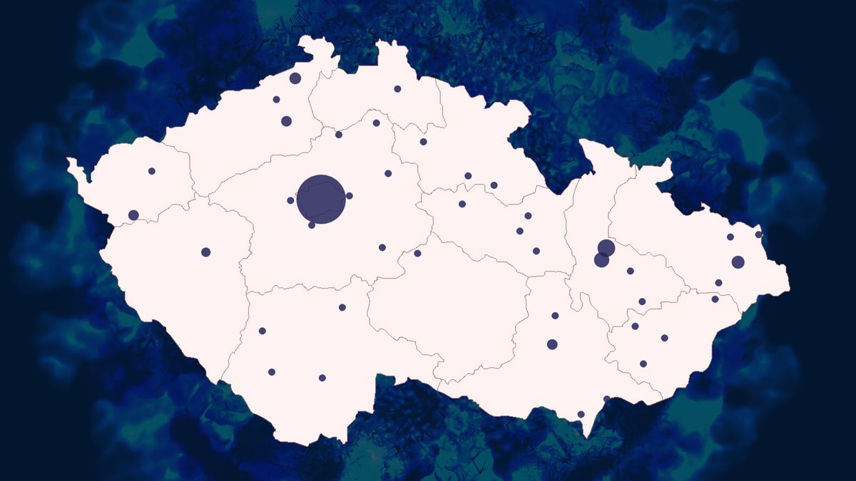 Podrobná mapa: Kde je v České republice koronavirus